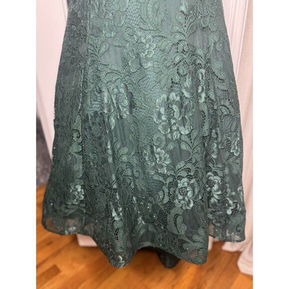 NWT LaFemme 32249 Green Corset Mermaid Prom Dress Size 6 - Picture 10 of 12